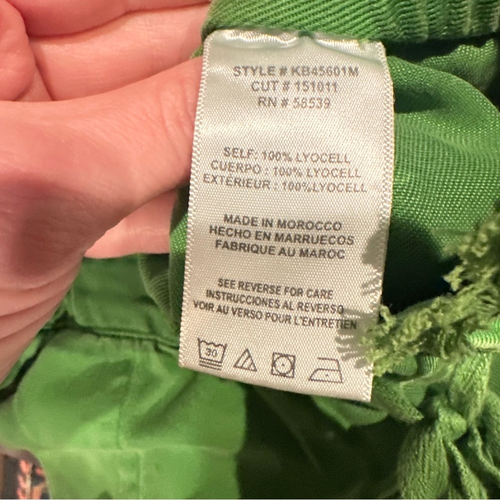 KUT from the Kloth Green Casual Pull On Ankle Length Pants size Large - Picture 6 of 7